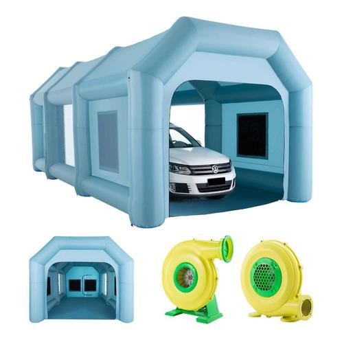 Opblaasbare Auto Spuitcabine. Incl. 2 Blowers. Afm. 8x4x3.3m, Autos : Divers, Outils de voiture, Neuf, Envoi