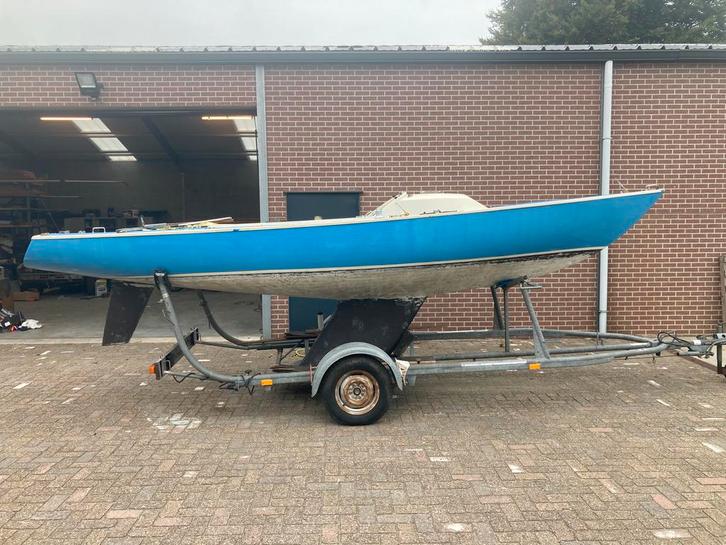 Yngling, Watersport en Boten, Open zeilboten, Gebruikt, Yngling, 6 meter of meer, Polyester, Geen motor, Ophalen