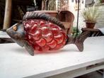 Visdecoratie van metaal en glas., Ophalen of Verzenden