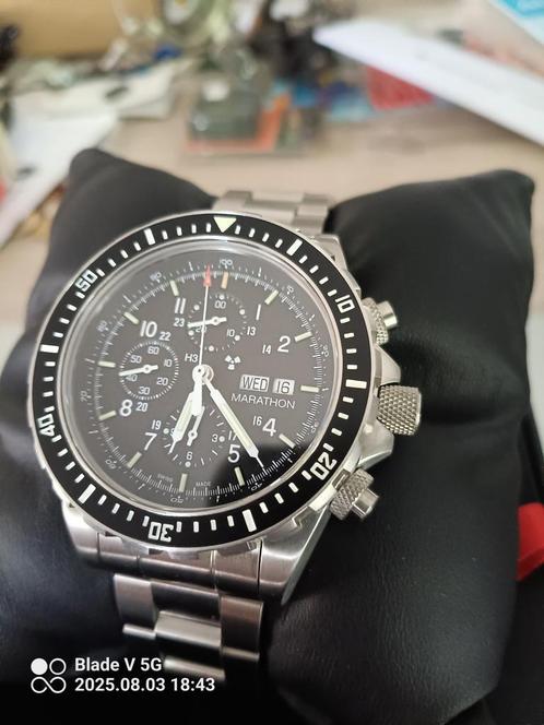 Marathon CSAR Chronograph NIEUW, Handtassen en Accessoires, Horloges | Heren, Nieuw, Polshorloge, Overige merken, Staal, Staal