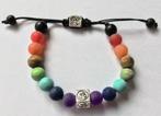 Chakra armband met Levensboom en Aum bedel, Handtassen en Accessoires, Armbanden, Ophalen of Verzenden, Nieuw, Rood, Overige materialen