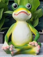 XL zittende grote Kikker 47cm,tuinbeeld, in Boeddha zit, Tuin en Terras, Tuinbeelden, Ophalen, Nieuw, Kunststof, Dierenbeeld