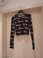 Honey croptop, Kleding | Dames, T-shirts, Zwart, Ophalen of Verzenden, Lange mouw, Maat 36 (S)