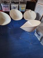 4 MOOIE DESIGN KEUKEN / EETKAMER STOELEN....PEDRALI GLISS, Huis en Inrichting, Ophalen, Kunststof, Wit, Zo goed als nieuw