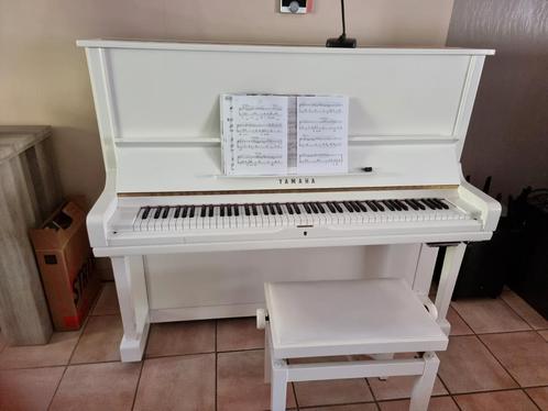 Piano yamaha U3, Musique & Instruments, Pianos, Utilisé, Piano, Blanc, Enlèvement