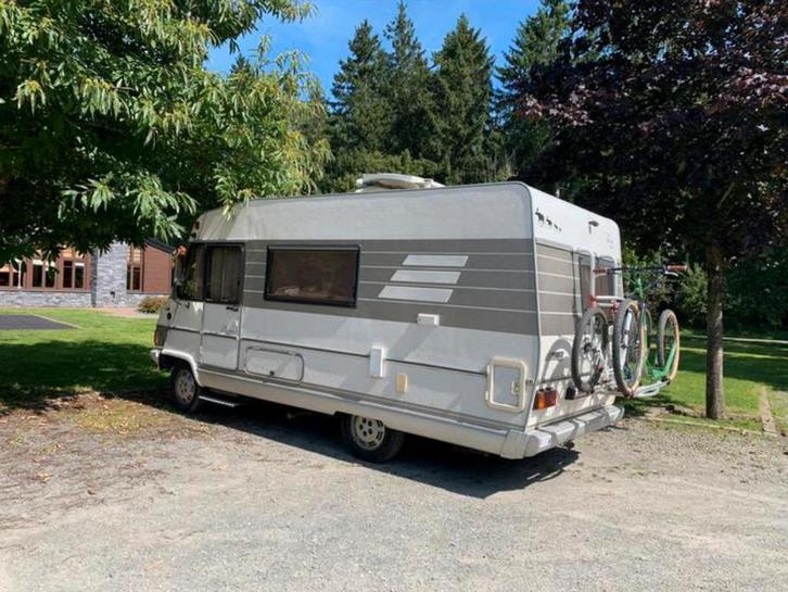 Mooie retro camper van 1994, Caravanes & Camping, Camping-cars, Particulier, jusqu'à 4, Intégral, Hymer, Fiat, Diesel, Boîte manuelle