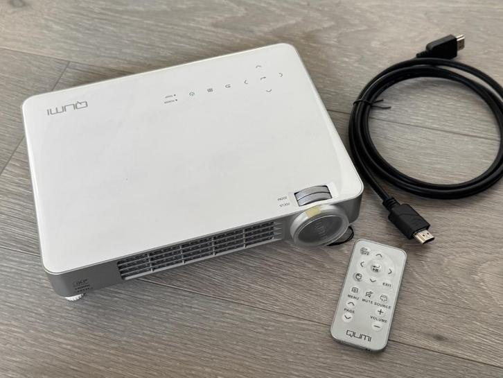ViviTek Qumi Q7 HD LED Projector, Audio, Tv en Foto, Beamers, Zo goed als nieuw, LED, HD (720), Ophalen of Verzenden
