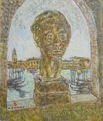 Alfons Blomme, paneel, Venetië, 70 x 60 cm, Antiek en Kunst, Kunst | Schilderijen | Klassiek, Ophalen of Verzenden