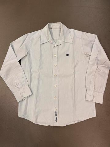 Chemise Scapa blanc rayure bleue Taille, Enlèvement ou Envoi, Chemise ou Chemisier, Comme neuf, Scapa