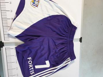 Matchworn short RSC Anderlecht  beschikbaar voor biedingen