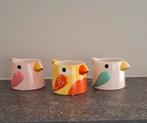 Funny bloempotjes vogelmotief, 3 assorti, NIEUW, Ophalen of Verzenden, Nieuw