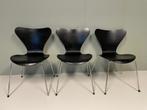 Arne Jacobsen stoel, Huis en Inrichting, Stoelen, Ophalen, Gebruikt, Zwart, Drie
