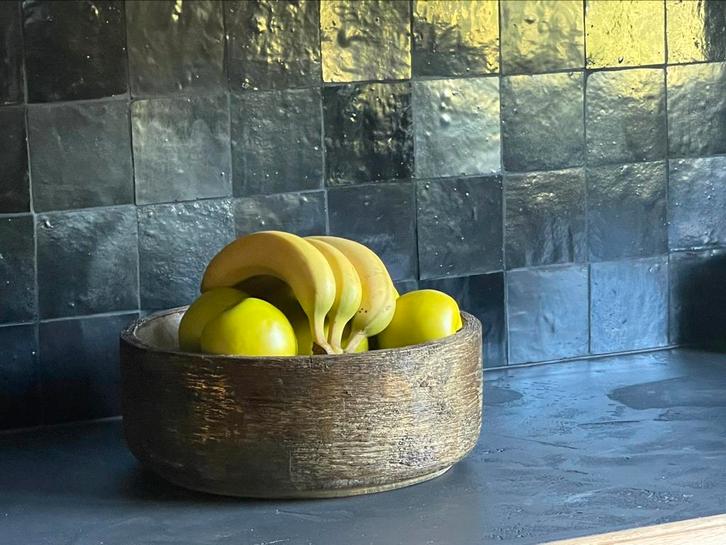 Zelliges marocains noirs neufs 10x10 cm, Doe-het-zelf en Bouw, Tegels, Nieuw, Wandtegels, Overige materialen, Minder dan 20 cm