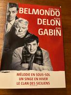 3 DVD, avec Belmondo, Delon et Gabin, Enlèvement ou Envoi, Tous les âges, Autres genres, Utilisé