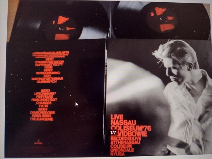 2 LP: DAVID BOWIE: LIVE NASSAU COLISEUM 1976 (nieuwstaat), Cd's en Dvd's, Vinyl | Rock, Zo goed als nieuw, Poprock, 12 inch, Ophalen of Verzenden