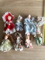 8 schattige porseleinen miniatuur popjes, Ophalen of Verzenden, Zo goed als nieuw