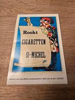 Oude zelfklever, cellograaf Rookt CIGARETTEN St.-Michel!!, Collections, Articles de fumeurs, Briquets & Boîtes d'allumettes, Enlèvement ou Envoi