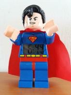 Lego DC Comics Superman wekker, alarmklok met verlichting., Kinderen en Baby's, Complete set, Lego, Zo goed als nieuw, Ophalen