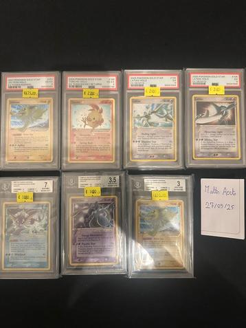Pokemon psa graded slabs kaarten beschikbaar voor biedingen