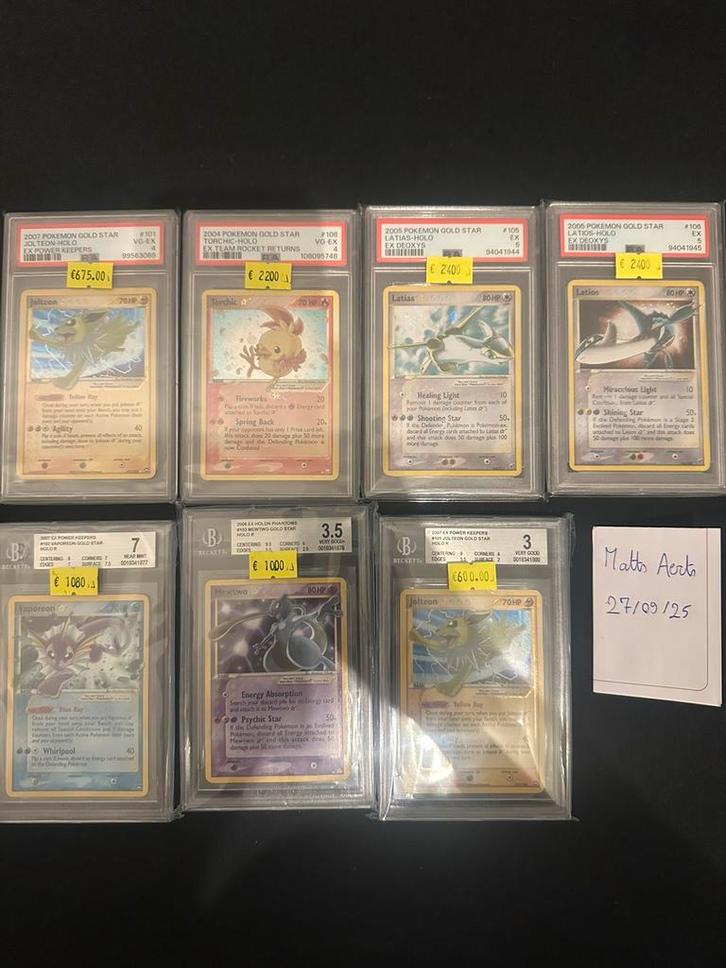 Pokemon psa graded slabs kaarten, Hobby en Vrije tijd, Verzamelkaartspellen | Pokémon, Zo goed als nieuw, Ophalen of Verzenden