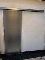 Glazen schuifdeur, Doe-het-zelf en Bouw, Deuren en Vliegenramen, Ophalen, Gebruikt, 80 tot 100 cm, Binnendeur