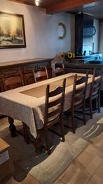 Eetplaats , tafel , zes stoelen , buffet kast , dressoir, Ophalen
