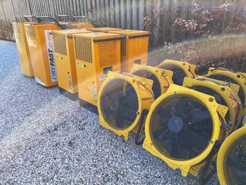 Bouwdrogers + ventilatoren beschikbaar voor biedingen