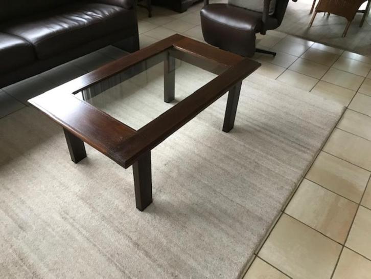 Eiken salontafel, Huis en Inrichting, Tafels | Salontafels, Zo goed als nieuw, Ophalen