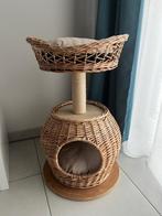 Arbre à chat rotin avec 2 coussins, Dieren en Toebehoren, Kattenmanden, Ophalen, Zo goed als nieuw, Overige