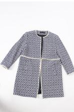 blauw/ivoor lange vest Zara L, Kleding | Dames, Blauw, Zara, Maat 42/44 (L), Ophalen of Verzenden