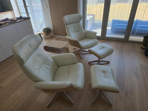 Comfort Lederen Relax zetels, Huis en Inrichting, Fauteuils, Nieuw, Hout, Leer, Metaal, 75 tot 100 cm, 75 tot 100 cm, Ophalen