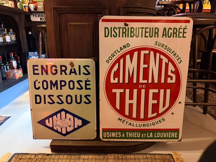 Ensemble de panneaux d'affichage en émail | Bruxelles enamel, Collections, Marques & Objets publicitaires, Enlèvement ou Envoi