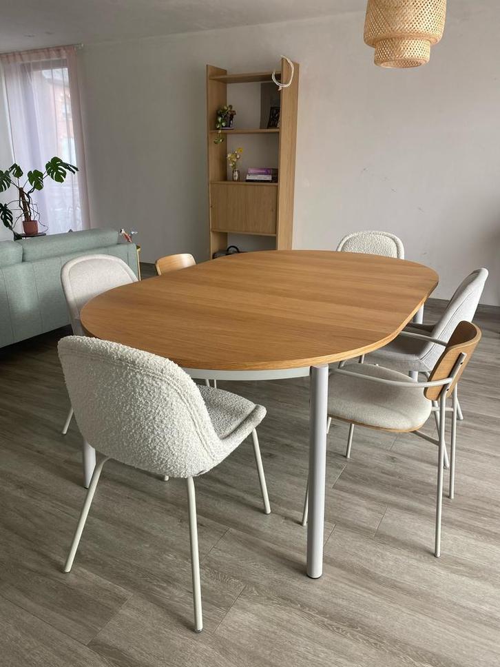 Kave Home eetkamer Montuiri met 6 stoelen, Huis en Inrichting, Tafels | Eettafels, Zo goed als nieuw, 100 tot 150 cm, 150 tot 200 cm