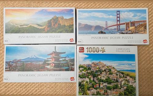 Puzzels: Panorama mount fuji, golden gate, chinese muur, ea, Hobby & Loisirs créatifs, Sport cérébral & Puzzles, Comme neuf, Puzzle