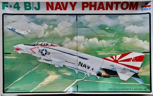 ESCI 1:48 - F-4B/J MARINEBLAUW FANTOOM, Hobby en Vrije tijd, Modelbouw | Vliegtuigen en Helikopters, Nieuw, Vliegtuig, Groter dan 1:72