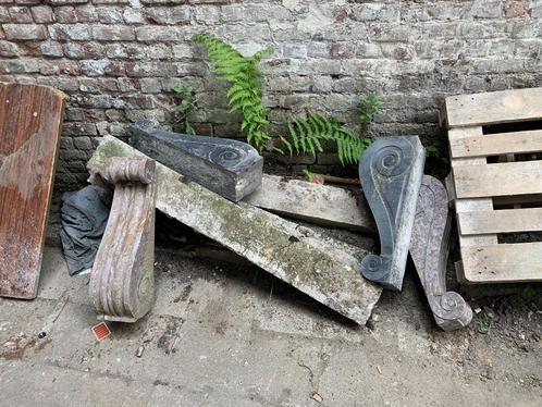 Pieds de cheminée en marbre, Huis en Inrichting, Haarden, Zo goed als nieuw, Overige soorten, Ophalen