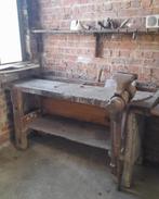 Vintage Werkbank jaren '50, Doe-het-zelf en Bouw, Werkbanken, Ophalen, Gebruikt, Bankschroef