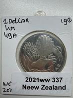 Nieuw-Zeeland 1 dollar 1980 "Fantail Bird" PROOF zilver, Enlèvement, Argent