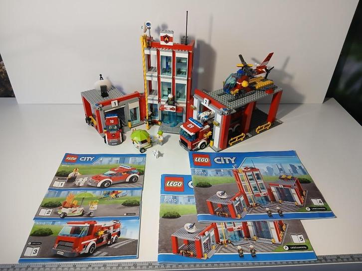 lego city brandweer 60110, Kinderen en Baby's, Speelgoed | Duplo en Lego, Zo goed als nieuw, Lego, Complete set, Ophalen of Verzenden