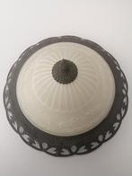 Plafondlamp met een diameter van +/- 37 cm, Ophalen, Gebruikt, Glas