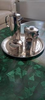 Christofle Gallia koffie & theeset + Fleuron France dienblad, Antiek en Kunst, Ophalen of Verzenden