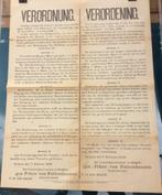 Affiche - Verordening WW I, Ophalen
