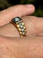 Rolex President ring 18 karaat goud/ natuurlijke VS diamant!, Handtassen en Accessoires, 20 of groter, Ophalen of Verzenden, Dame of Heer