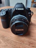 Canon 5d Mark 2 + Canon lens 50mm F1,4, TV, Hi-fi & Vidéo, Appareils photo numériques, Canon, Enlèvement ou Envoi