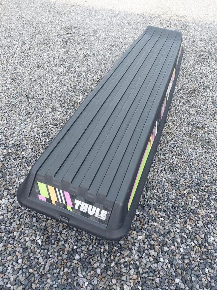 VERKOCHT!!! Dakkoffer Thule lange versie 230 cm x 50 cm, Auto diversen, Dakkoffers, Ophalen