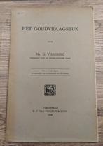 Het goudvraagstuk - Vissering (1918), Enlèvement ou Envoi, Livre ou Ouvrage de référence