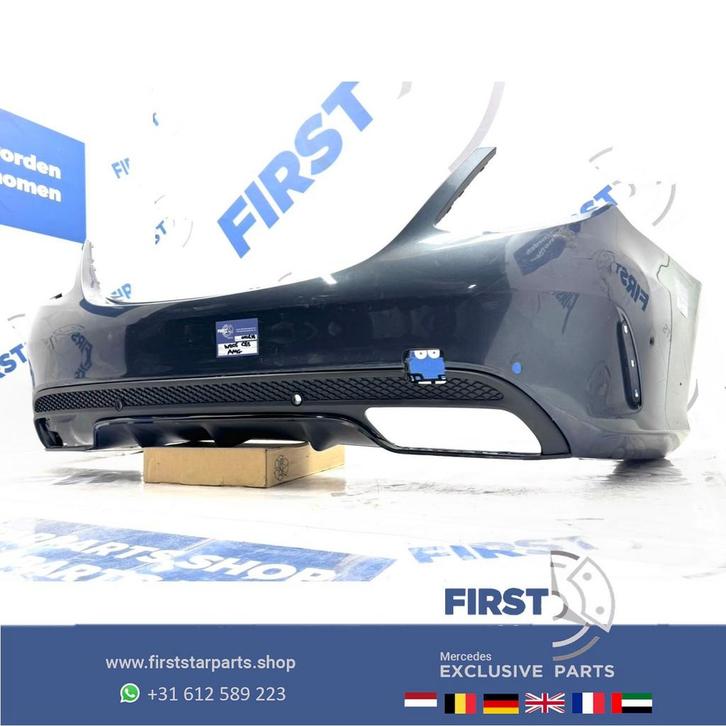 W205 C63 AMG ACHTERBUMPER + DIFFUSER ZWART WIT GRIJS BLAUW R, Auto-onderdelen, Carrosserie, Bumper, Mercedes-Benz, Achter, Gebruikt