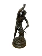 Brons De smid — Adrien Étienne Gaudez (1845-1902), Antiek en Kunst, Ophalen of Verzenden, Brons