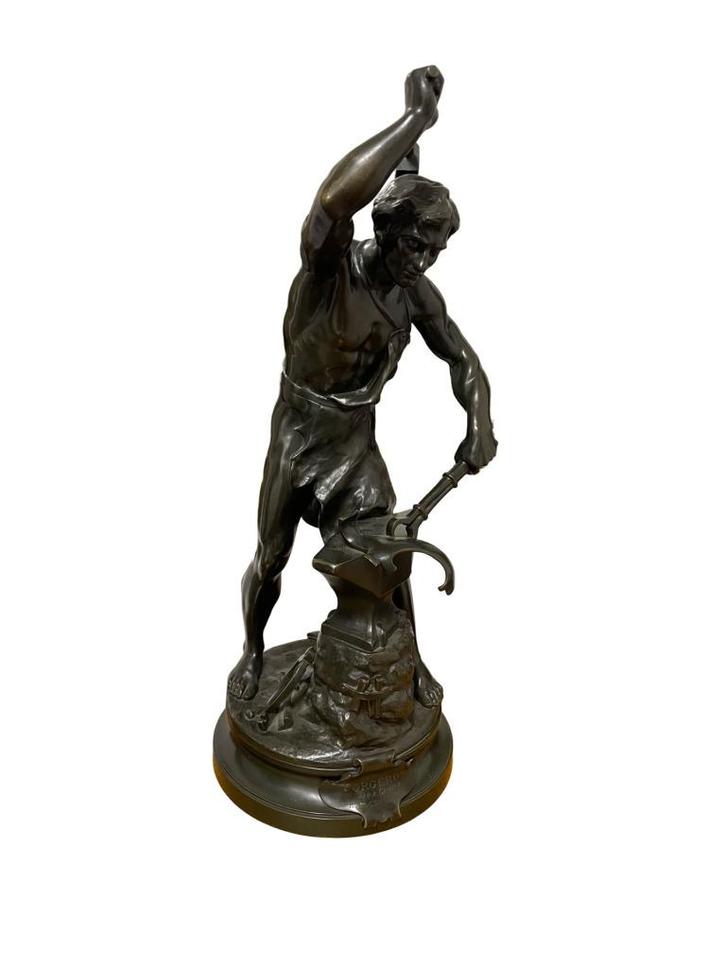 Brons De smid — Adrien Étienne Gaudez (1845-1902), Antiek en Kunst, Antiek | Brons en Koper, Brons, Ophalen of Verzenden