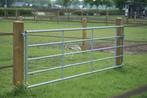 Poort, Weidepoort, Ijzerenpoort, Verstelbaar, Uitschuifbaar, Weidegang, 4 paarden of pony's of meer